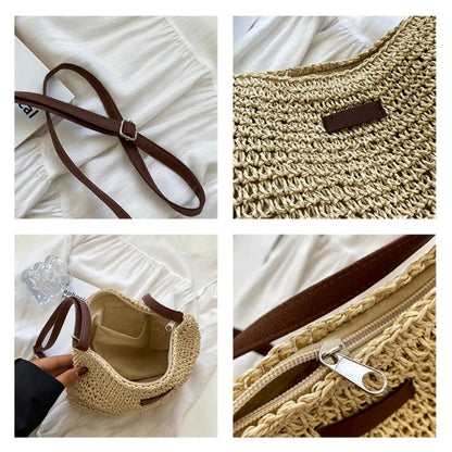 Bolso Tote de Paja Tejida | Estilo Natural y Elegancia para el Verano